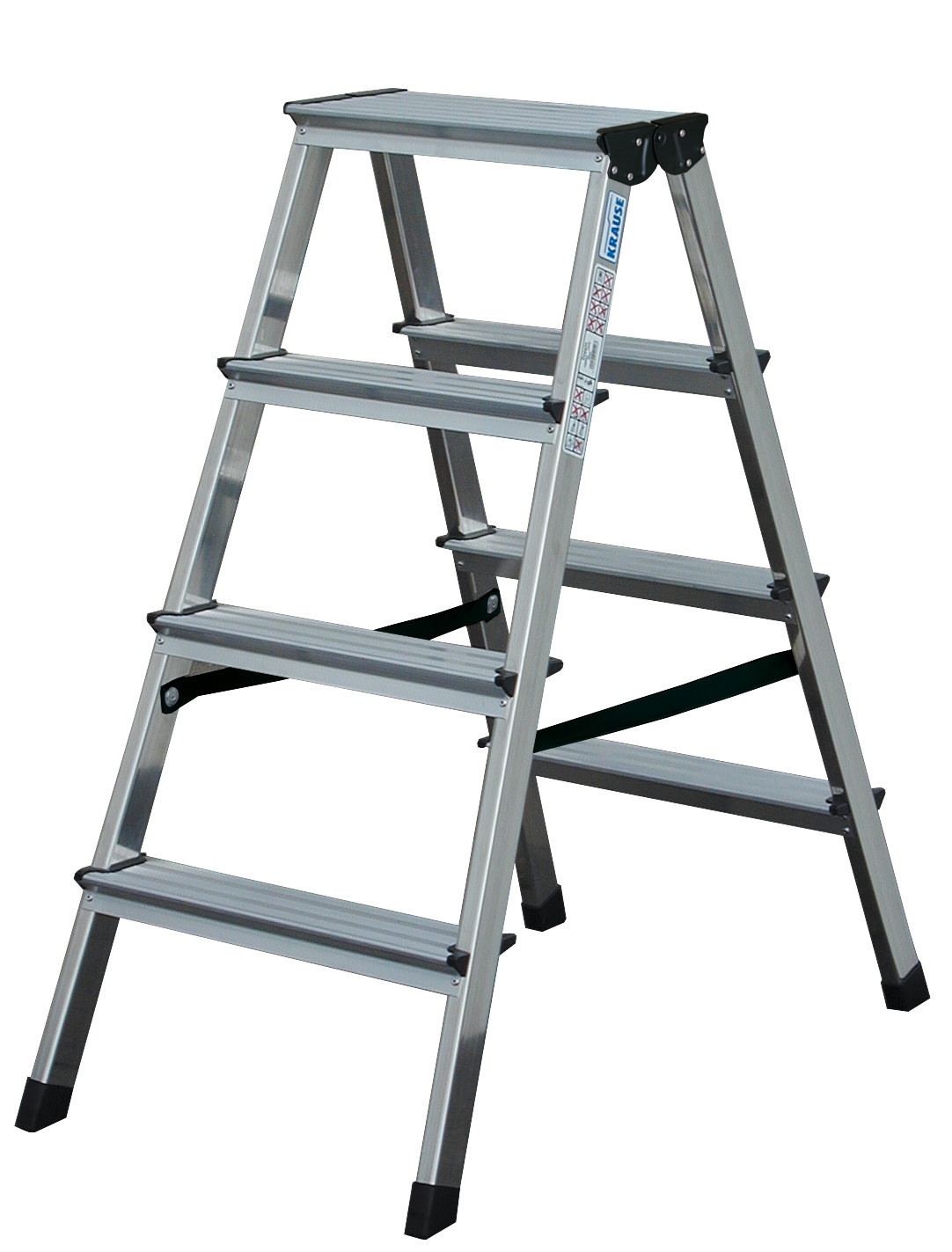 Kopėčios KRAUSE Dopplo, 2 x 4S, aliumininės, dvipusės, darbinis aukštis - 243 cm. 150kg-0