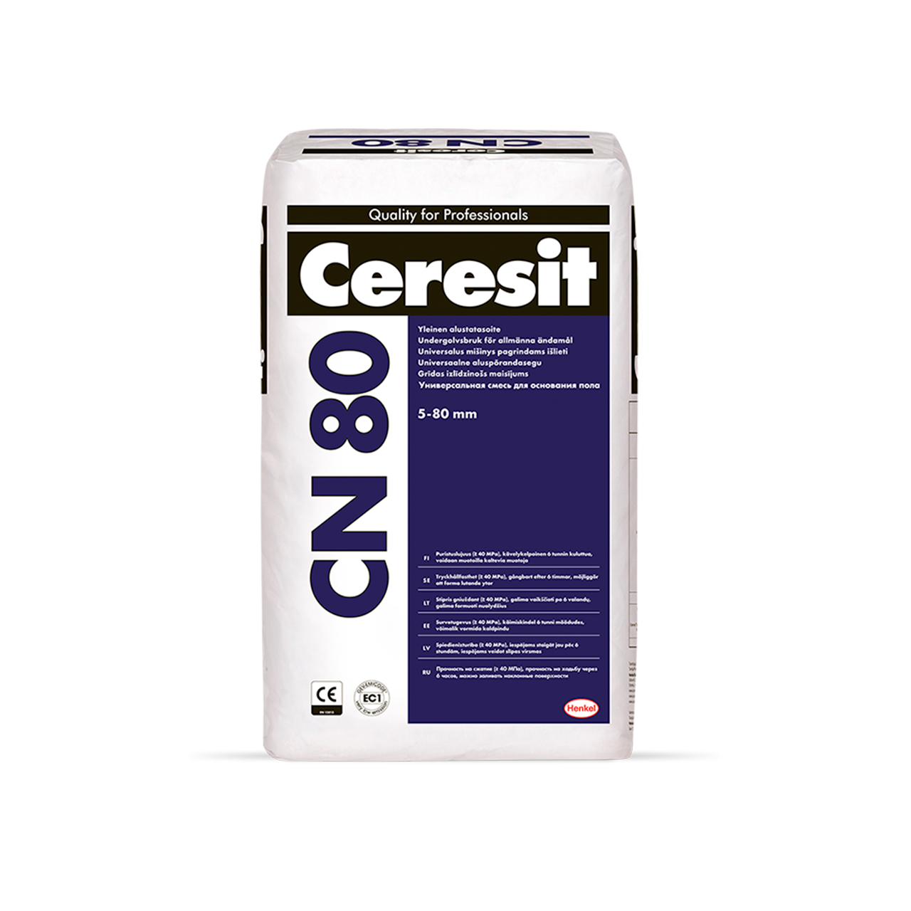 Išlyginamasis grindų mišinys CERESIT CN80, 5-80 mm, 25 kg