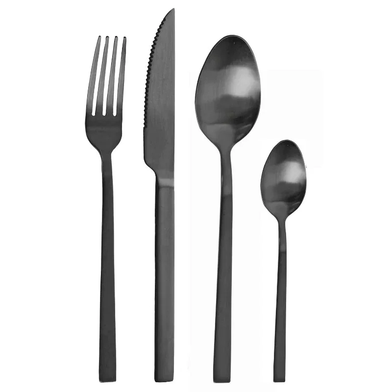 Stalo įrankių rinkinys PINTINOX DUKE BLACK, juodos sp., 24 vnt-0