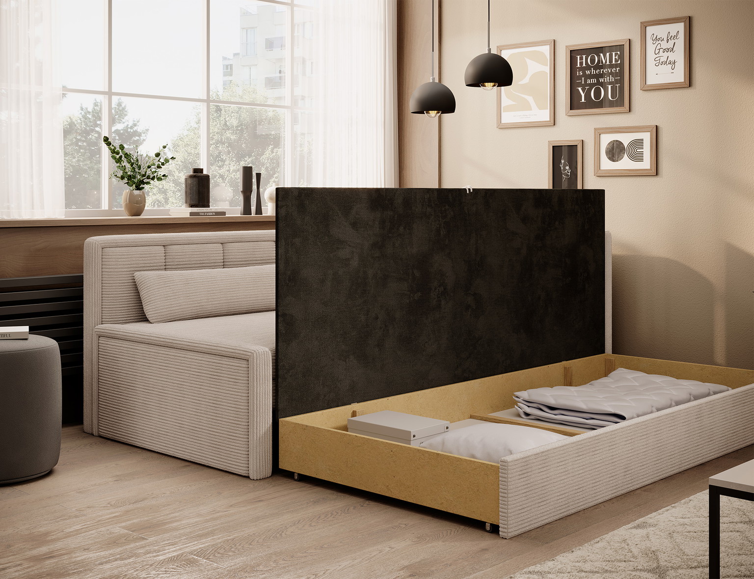 Sofa Fulgeo D, smėlio - 5