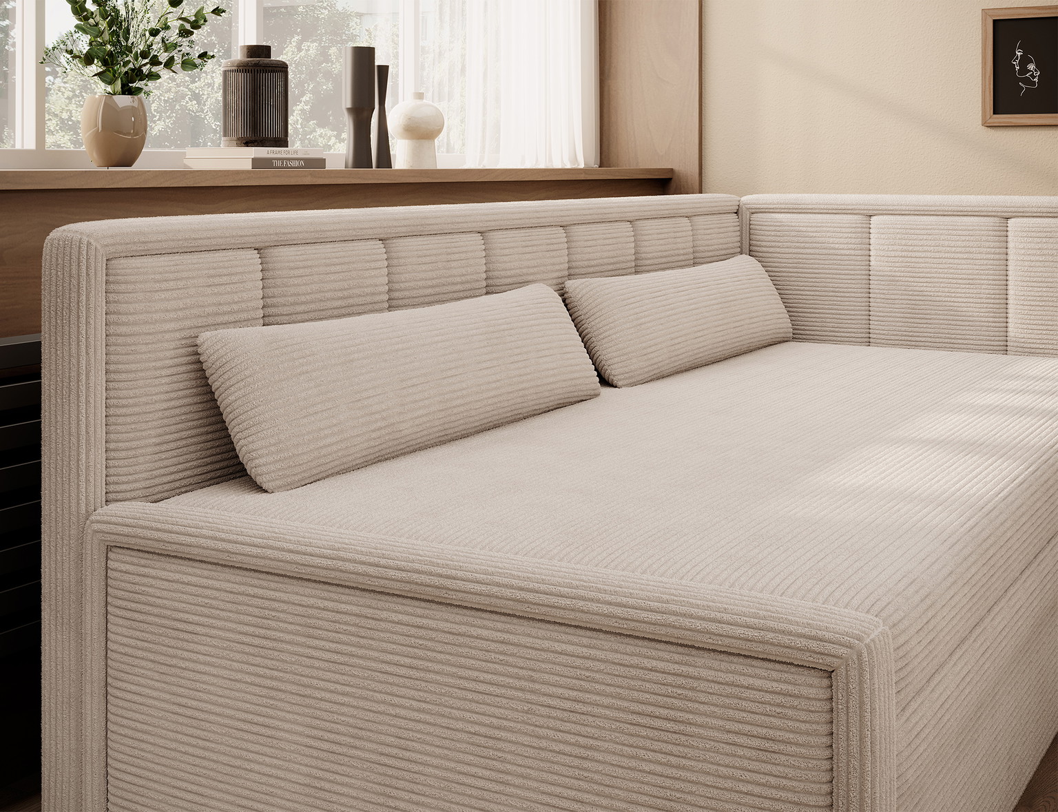 Sofa Fulgeo D, smėlio - 6