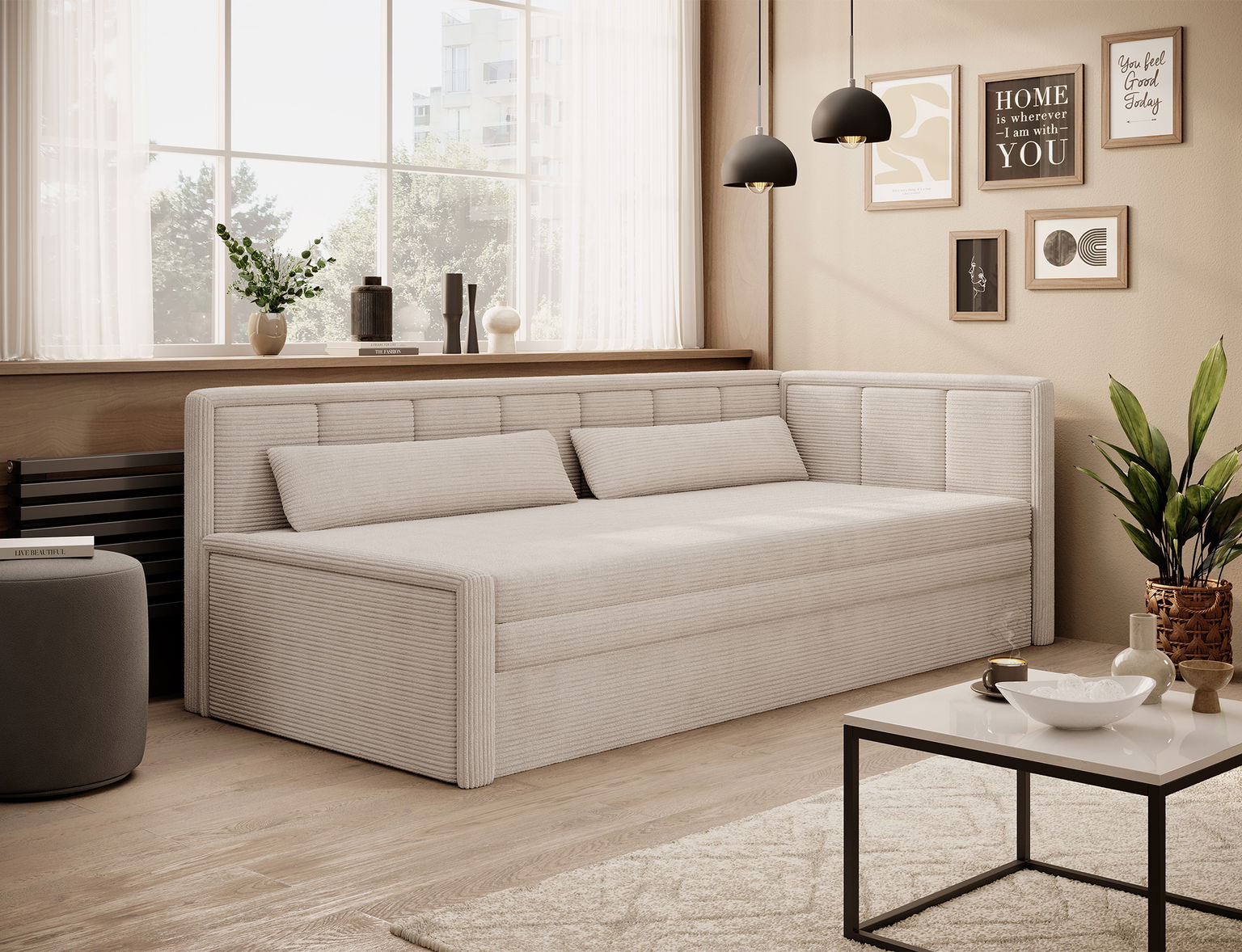 Sofa Fulgeo D, smėlio-1