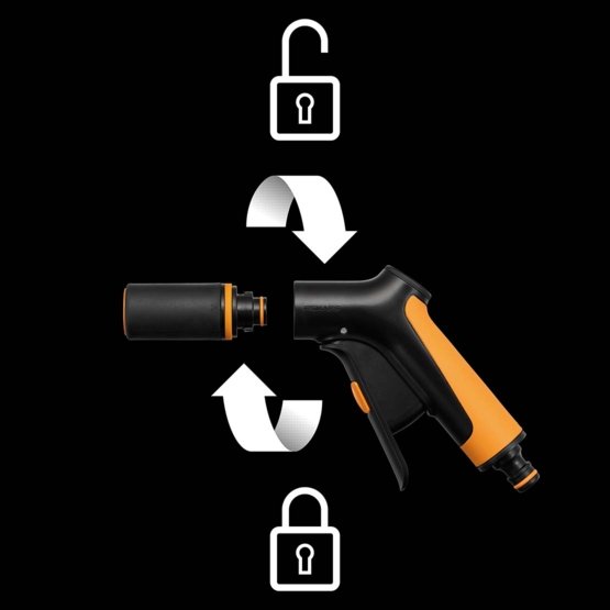 Laistymo pistoletas FISKARS Comfort, su valdymu priekyje - 5