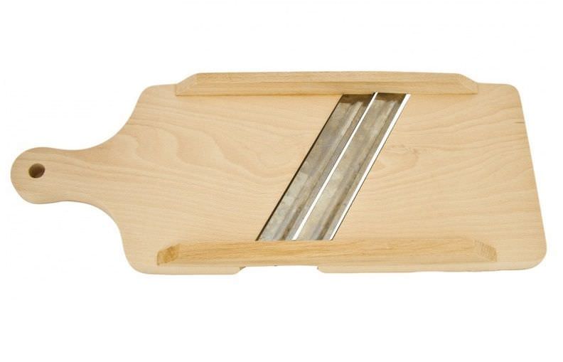 Medinė daržovių pjaustyklė VIT-AGRO, 2-jų peilių, 35,5 x 13,5 cm-0
