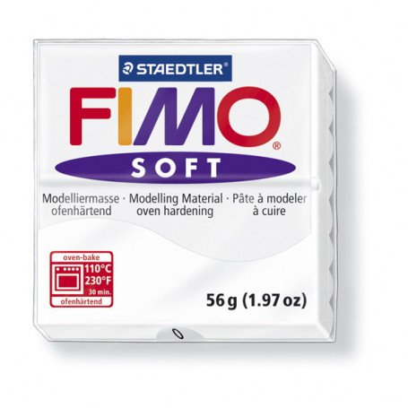 Modelinas FIMO soft , 57 g., baltos sp.