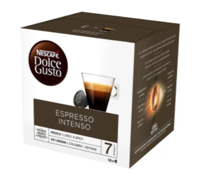 Kavos kapsulės NESCAFE DOLCE GUSTO ESPRESSO INTENSO, 16 kapsulių, 112 g