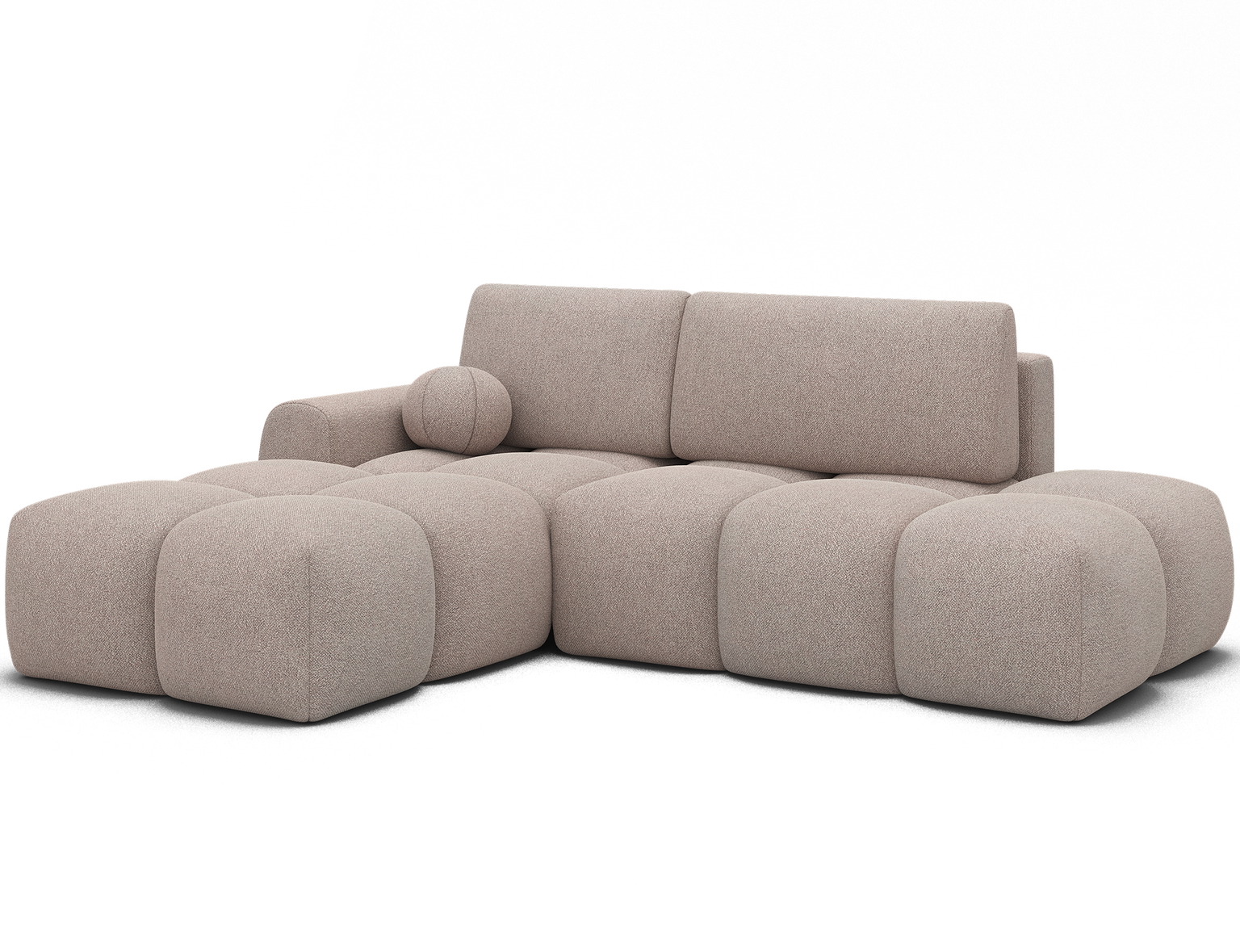 Kampinė sofa Vittario, šviesiai ruda sp., kairinė, 170 x 227 cm x 95 cm - 3