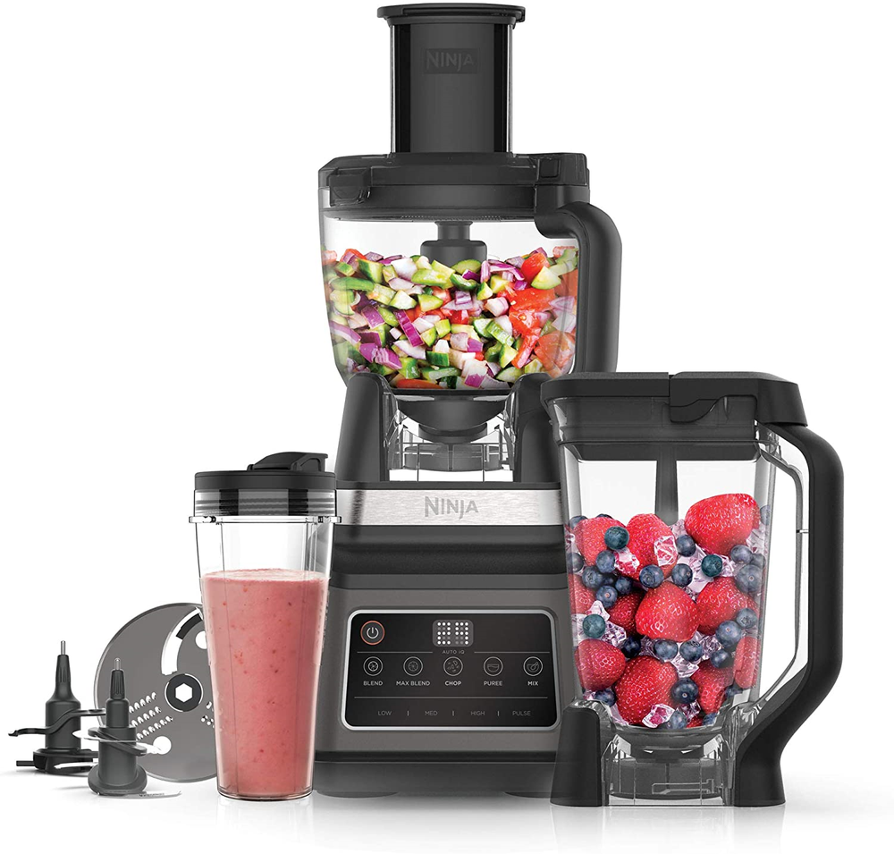 Virtuvinis kombainas Ninja BN800EU, 1.8 L, 1200 W, Juoda/Sidabrinė-0