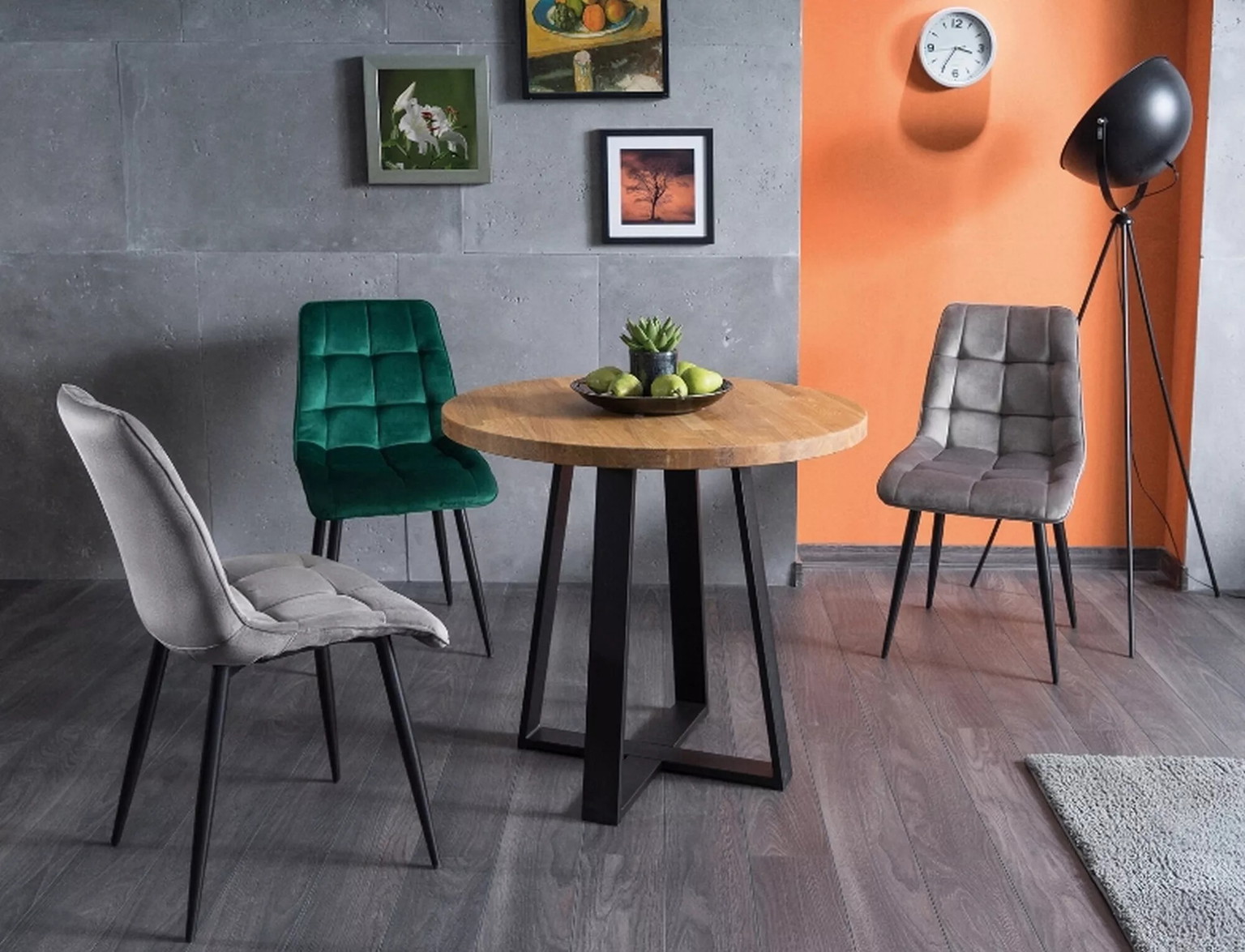 Kėdė CHIC, pilka/juoda - 5