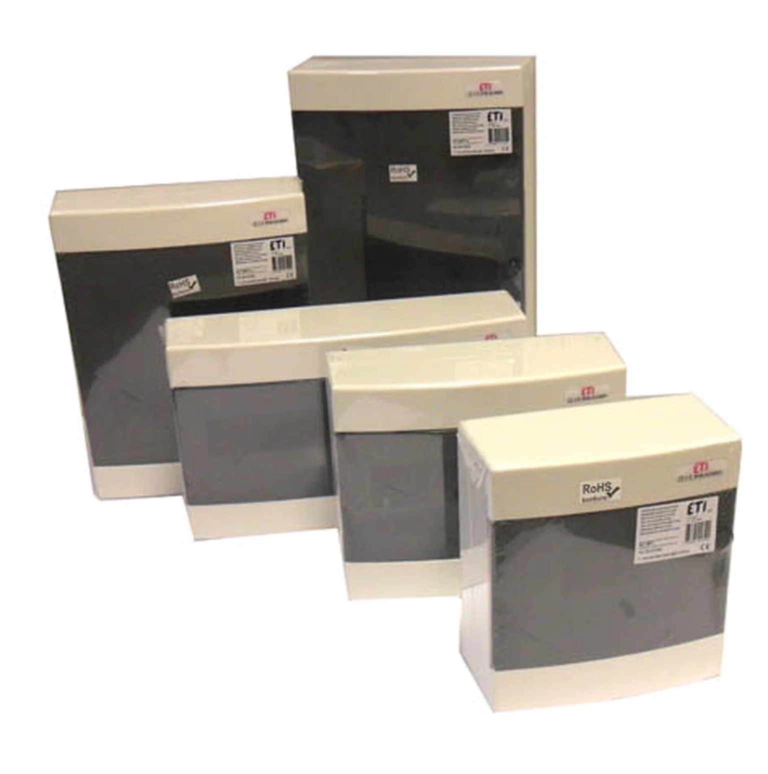 Virštinkinis skydelis ETI su skaidriomis durelėmis, 8 modulių, IP40, baltos sp.-1