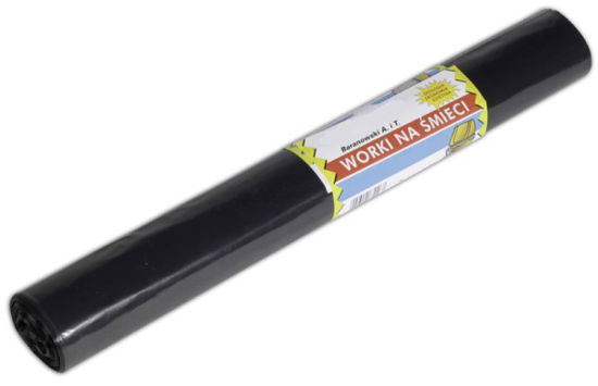 Šiukšlių maišai PLASTA TRASH PANDA, užtraukiami,  juodos sp., 100 L x 10 vnt.-0