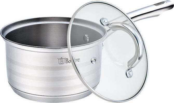 Prikaistuvis su stikliniu dangčiu BOLLIRE, nerūdijančio plieno, 16 cm, 1,6 L-1