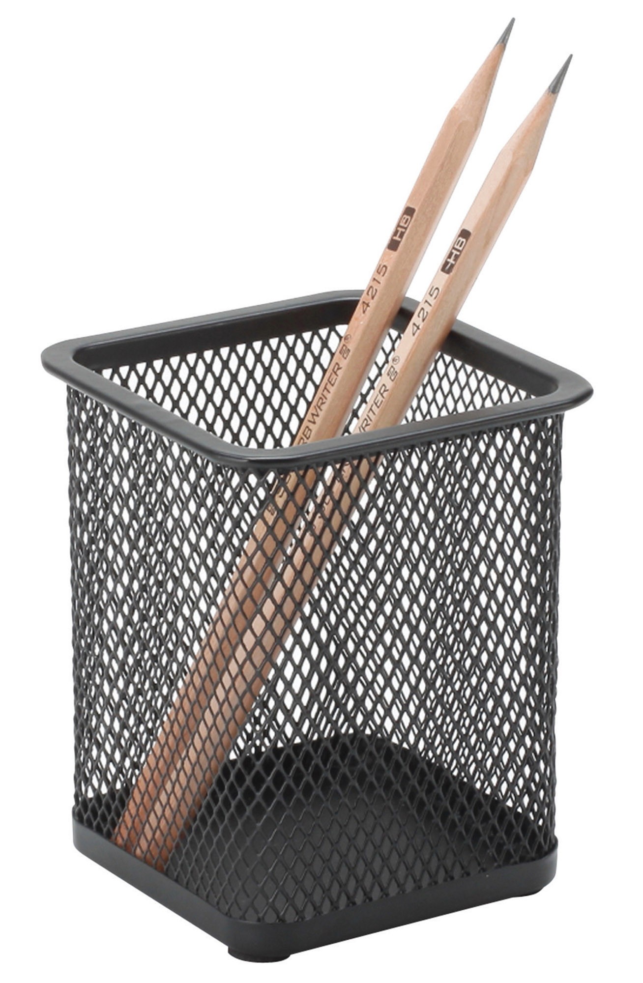 Metalinė, kvadratinė pieštukinė, juoda-0