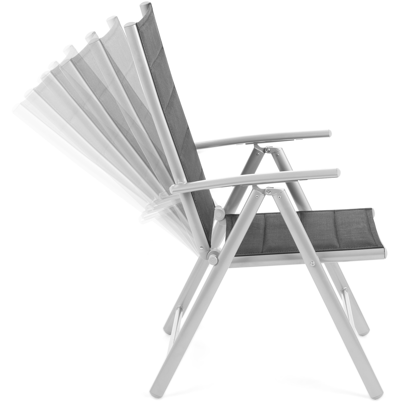 Lauko baldų komplektas Ibiza 150 cm, pilka/juoda - 6