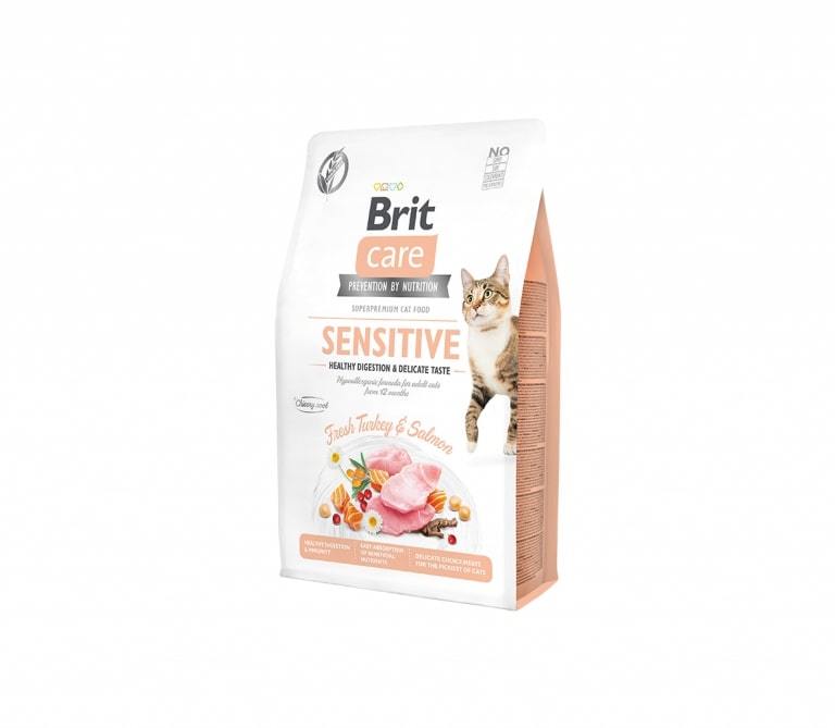 Sausas ėdalas katėms BRIT CARE CAT SENSITIVE HEALTHY, 400 g