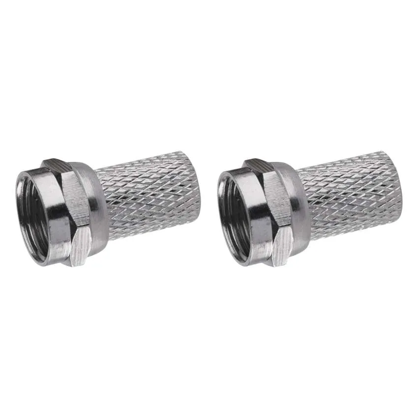 F tipo lizdinė jungtis bendraašiam kabeliui, 5,0/6,5 mm, CB-100, 2 vnt.-0