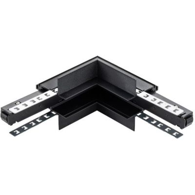 Kampinis vidinis jungimas užglaistomų bėgelių magnetinės sistemos DPM MTL-R-IL-B-0