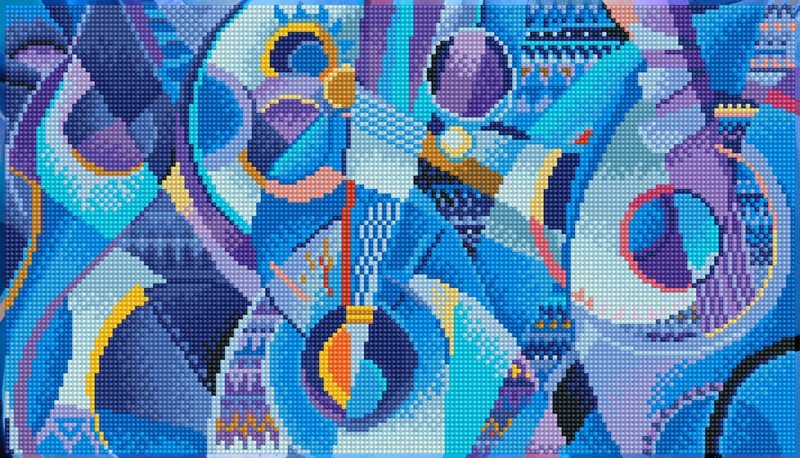Deimantinė mozaika BLUE MOODS 47x27 cm