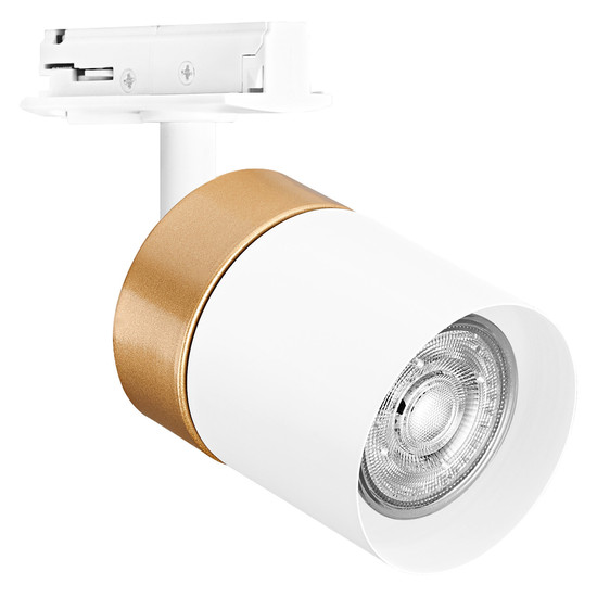 Taškinis bėgelių šviestuvas OSRAM TRACKLIGHT SPOT CYLINDERGOLD, 1xGU10, baltas, 14x9x6,5cm-0