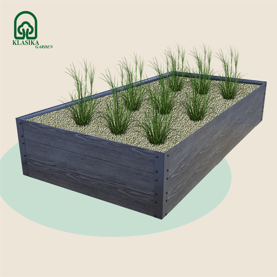 GPPS, pakelta lysvė Klasika Wood Look, pilka - 7