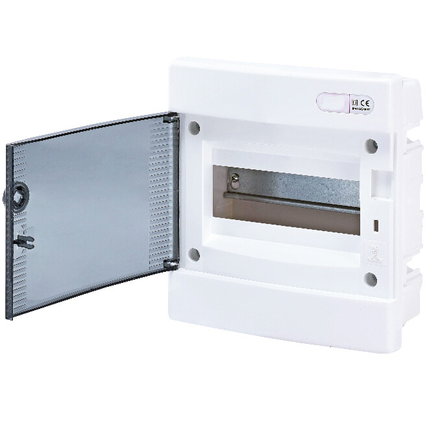 Potinkinis skydelis ETI su skaidriomis durelėmis, 8 modulių, IP40, baltos sp.-0