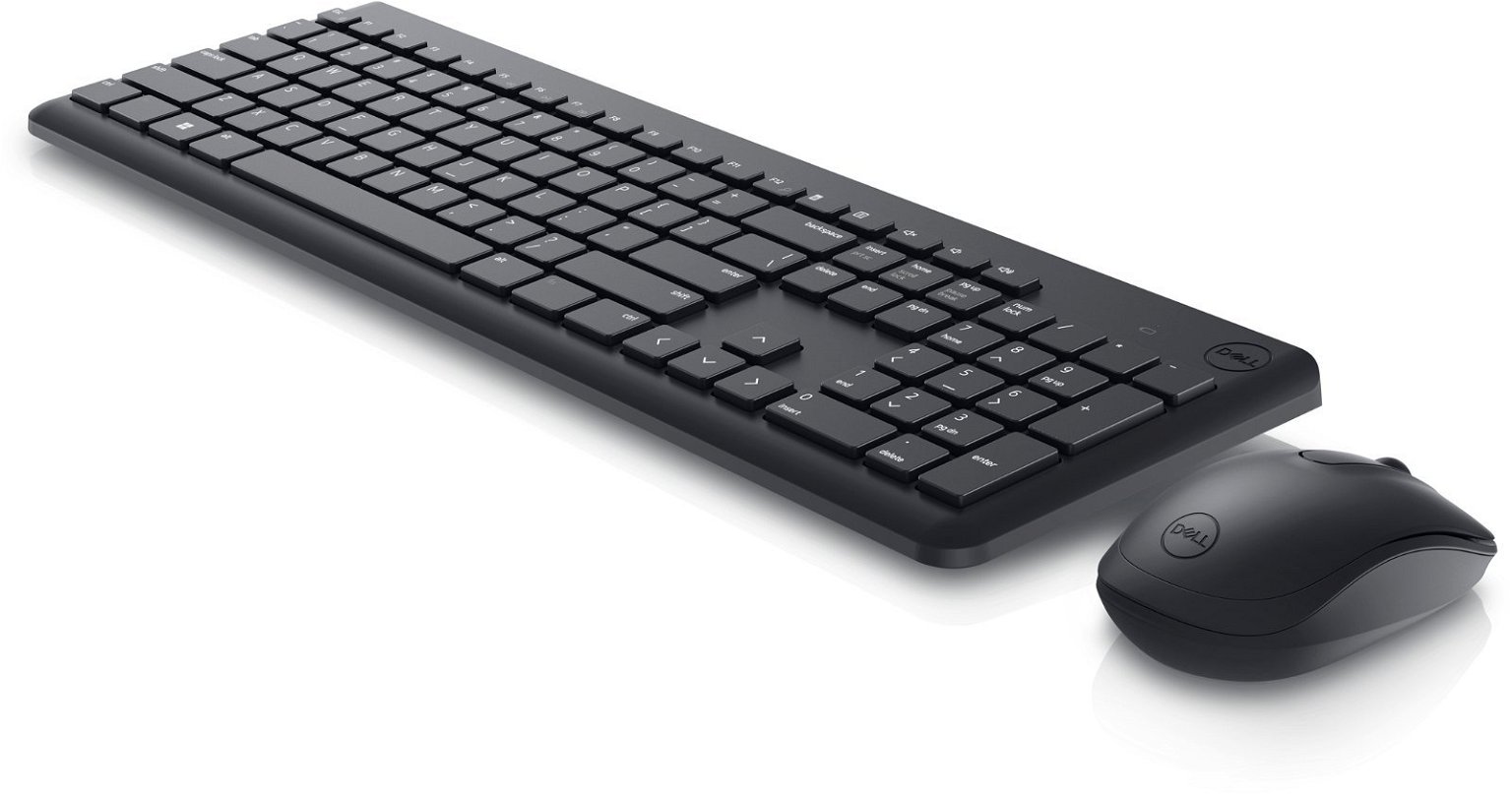 Klaviatūros ir pelės komplektas Dell KM3322W, EE, juoda - 2