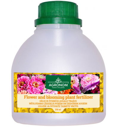Gėlių ir žydinčių augalų trąšos AGRONOM, skystos, 250 ml