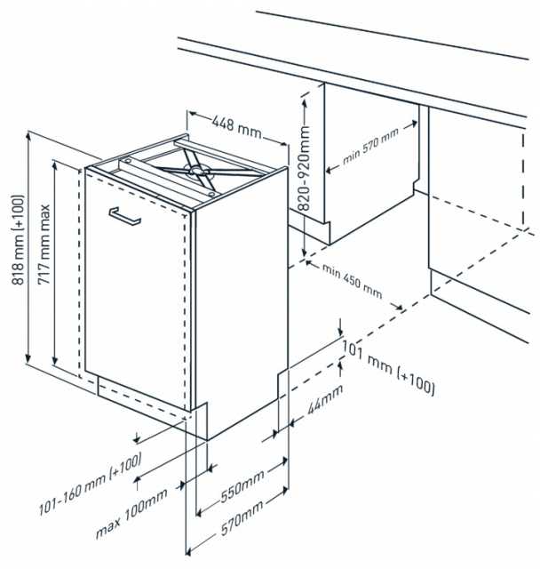 Įmontuojama indaplovė BEKO BDIS38120Q, 45 cm - 5