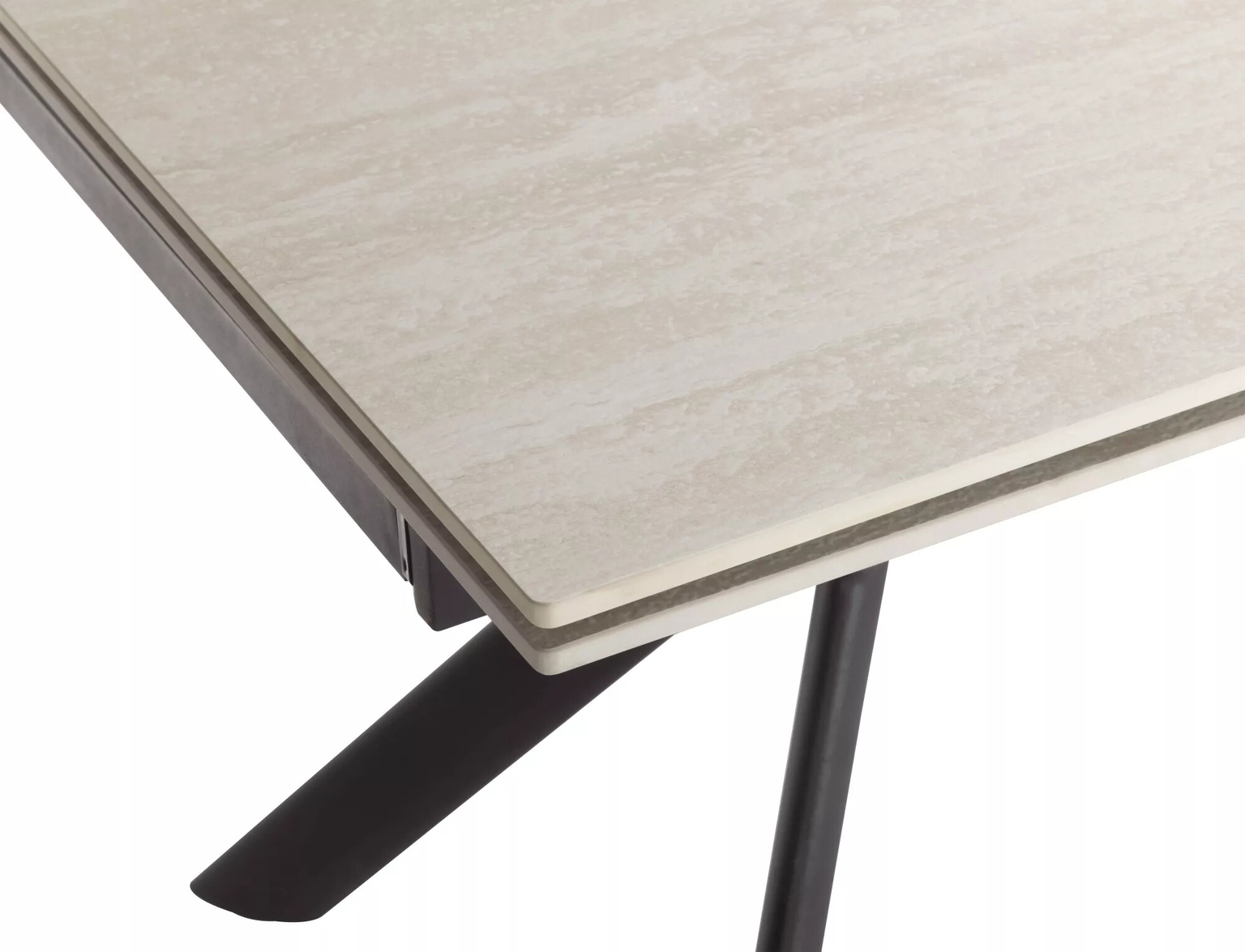 Valgomojo stalas Norton, 160-240 x 90, smėlio - 8