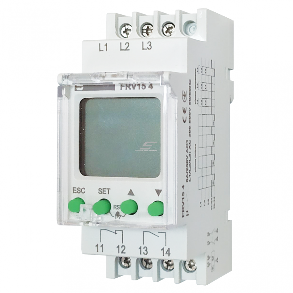 Skaitmeninė įtampos kontrolės relė su LCD ekranu, 45Hz-60Hz, 200-500V-0