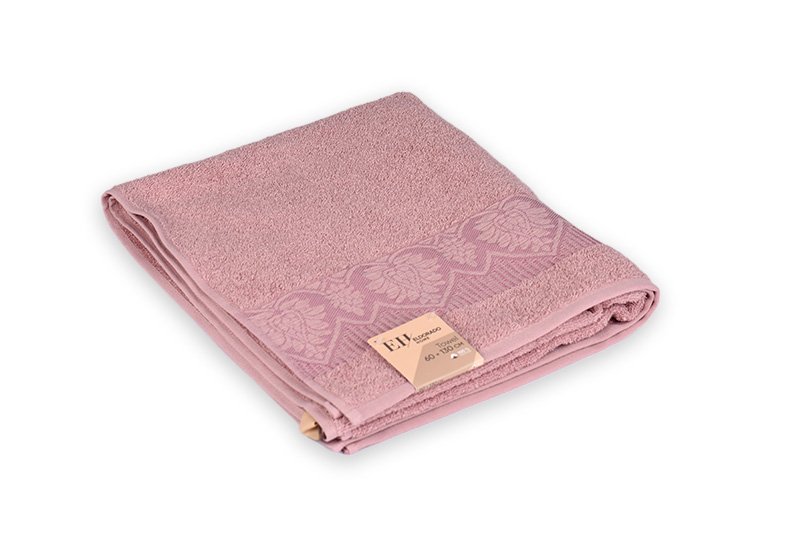 Vonios rankšluostis ELDORADO, rožinės sp., 60 x 130 cm, 100 % medvilnė - 1