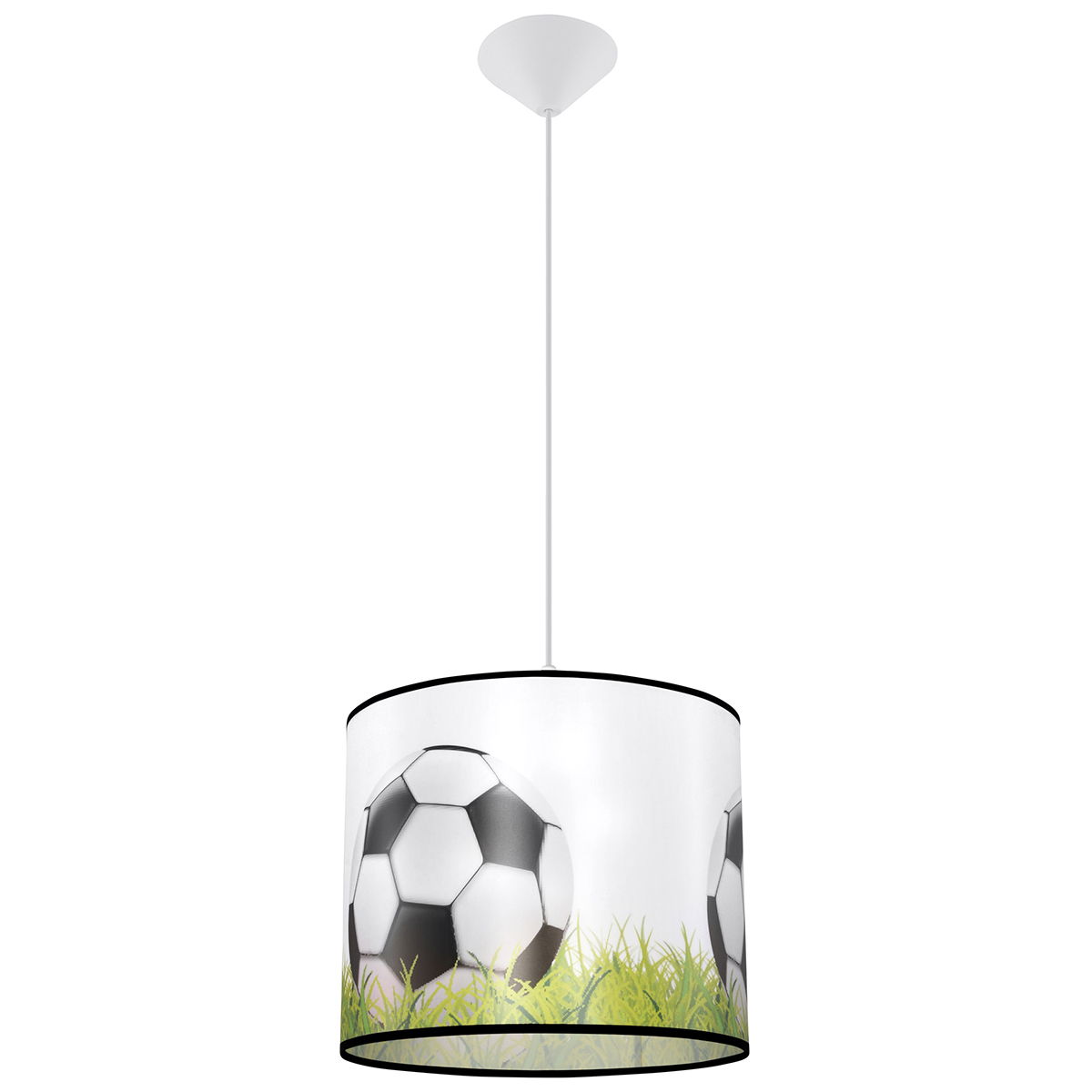 Vaikiškas šviestuvas SOLLUX FOOTBALL C 30, 1xE27, max 15 W LED, balta/juoda/žalia - 1