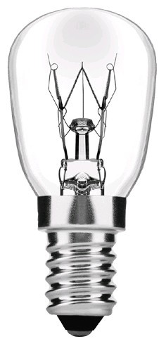 Kaitrinė šaldytuvų lemputė AVIDE, E14, T26, 3000K, 220-240V, 150 lm, 360 °-1