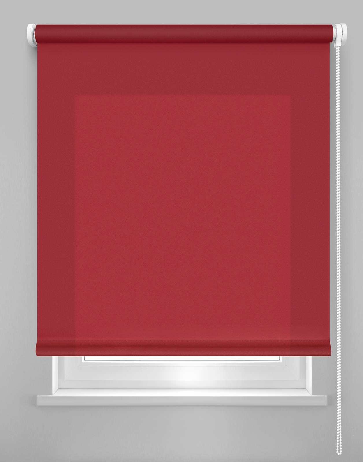 Klasikinė ritininė užuolaida DEKORIKA, raudonos sp., Ø 25 mm, 200 x 175 cm, 100 % PES