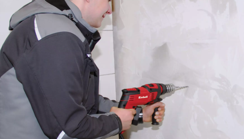 Elektrinis smūginis gręžtuvas EINHELL TC-ID 1000 E, 1010 W, 3000/min, komplekte 70 priedų - 2