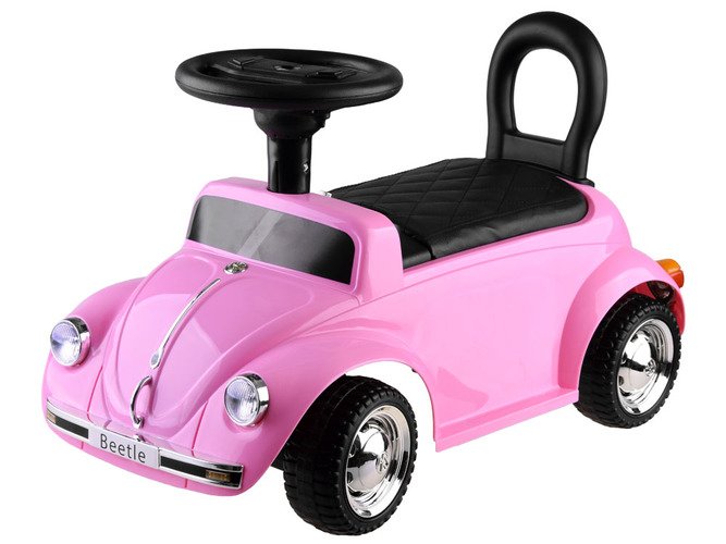 Paspiriamas vaikiškas automobilis Volkswagen Beetle, rožinis - 2