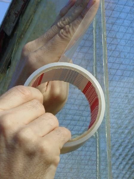 Stiklo ir plastiko remonto juosta TESA, atspari UV, 10 x 0,048 m - 2