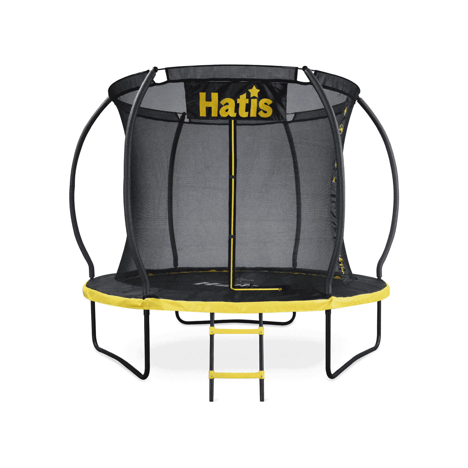 Batutas HATIS 2,44 m. su vidiniu apsauginiu tinklu ir laipteliais-0