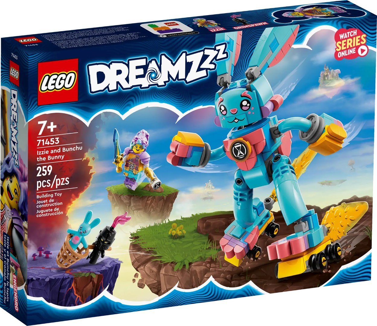 Konstruktorius LEGO® DREAMZzz™ Izzie ir triušis Bunchu 71453, 259 vnt.