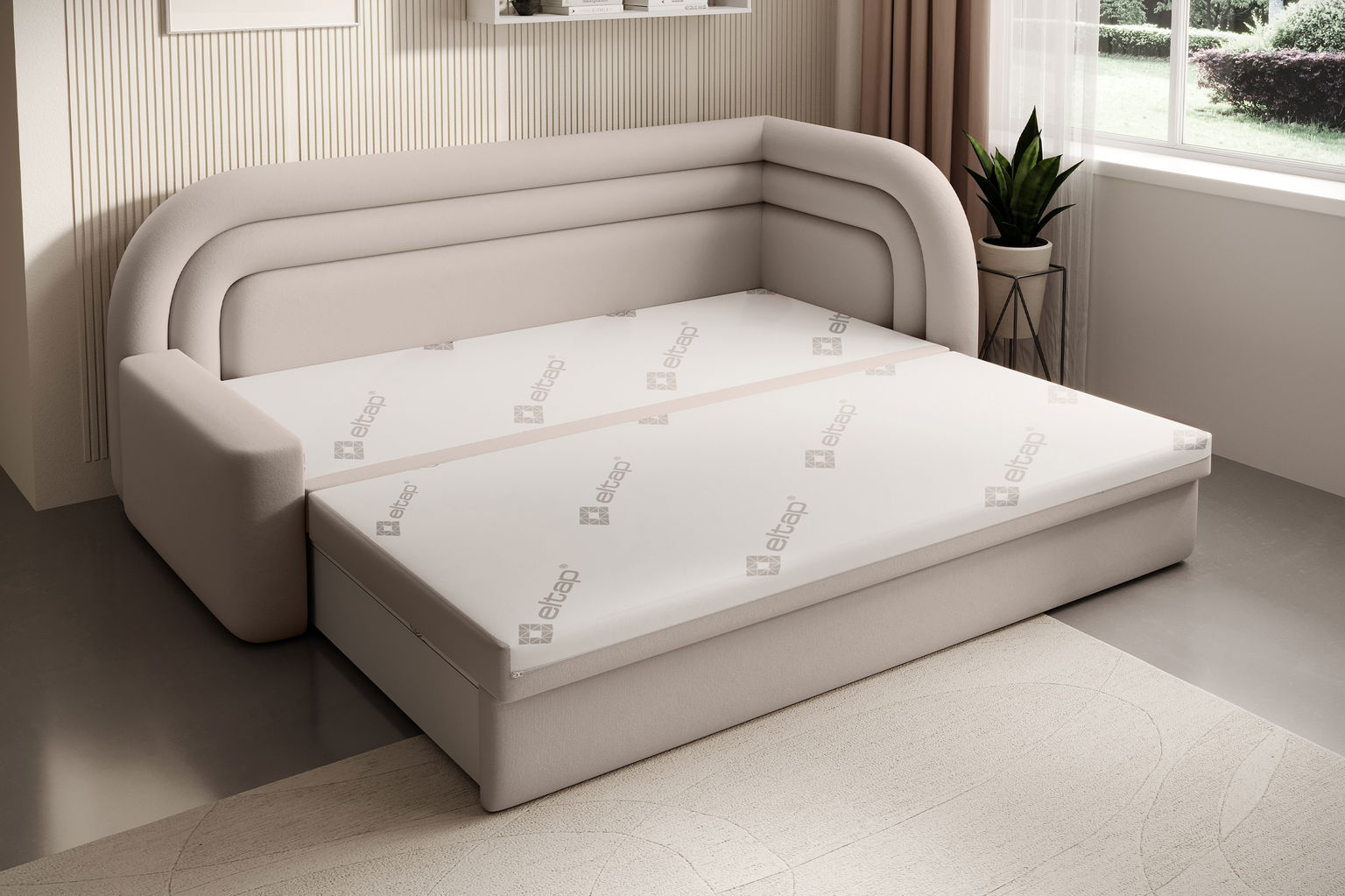 Sofa Fabillo D, smėlio - 5