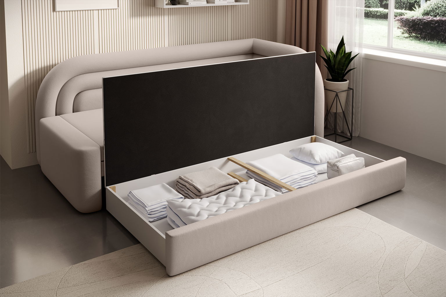 Sofa Fabillo D, smėlio - 6