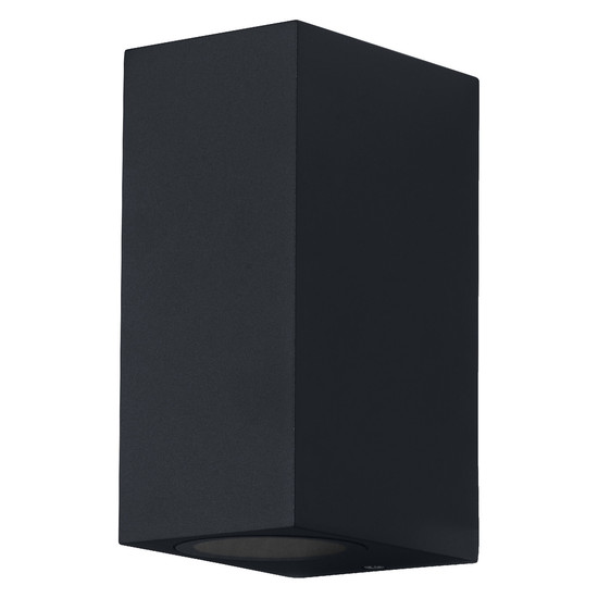 Sieninis lauko šviestuvas OSRAM Endura Square, IP44, GU10, max 2 x 35W, juodos sp., h9,2cm-0