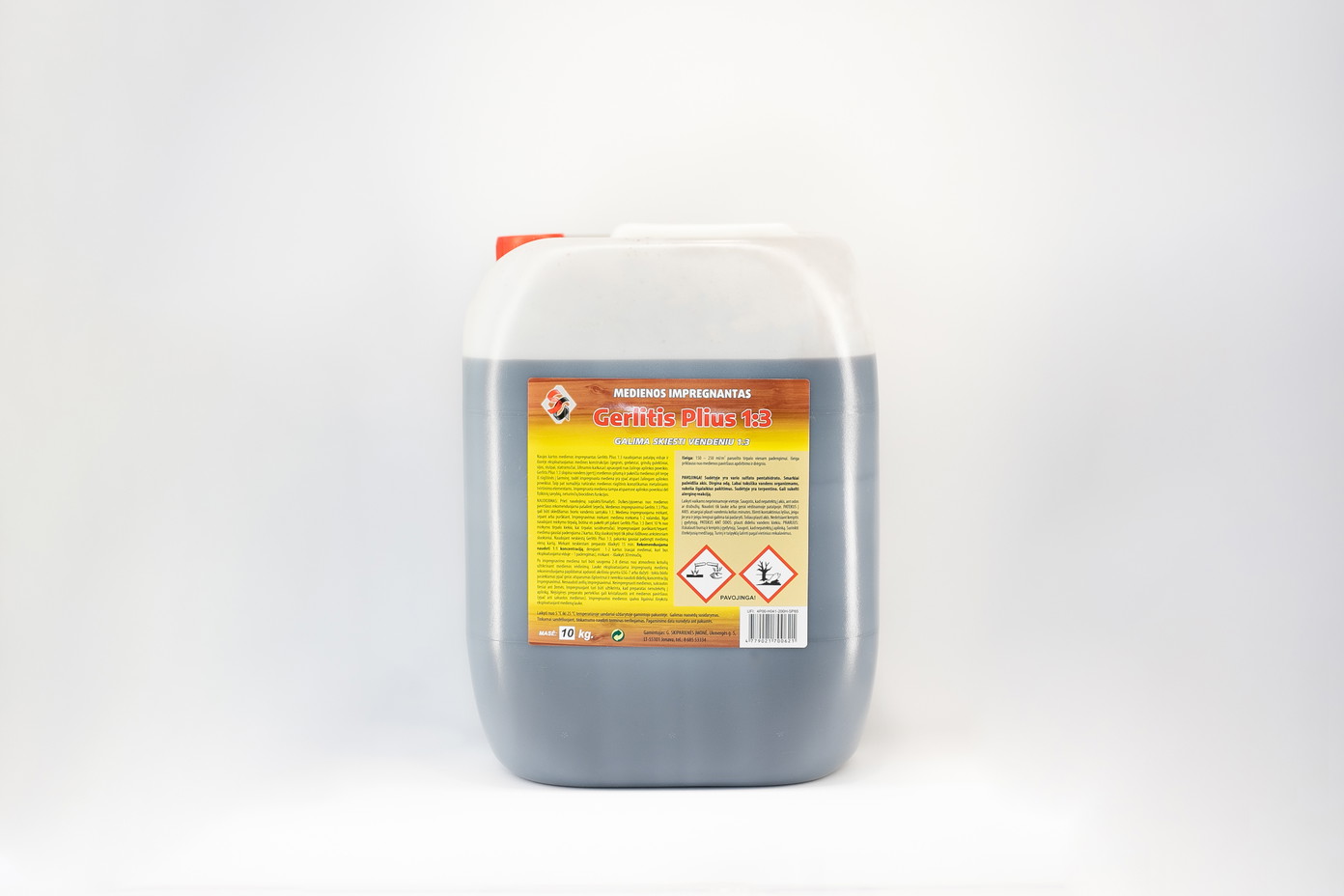 Medienos impregnantas GERLITIS PLIUS 1:3 rudos sp. , 10kg-0