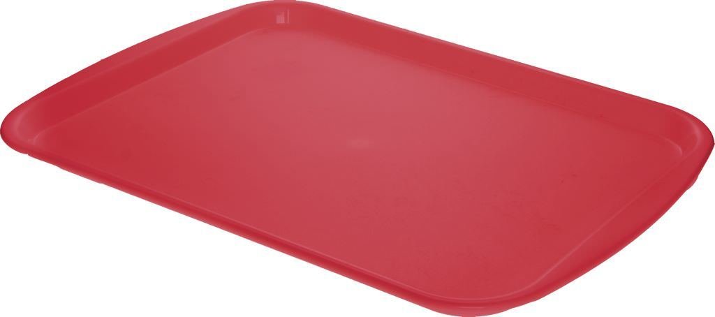 Plastikinis serviravimo padėklas PLAST TEAM, raudonos sp., 44 x 31 cm