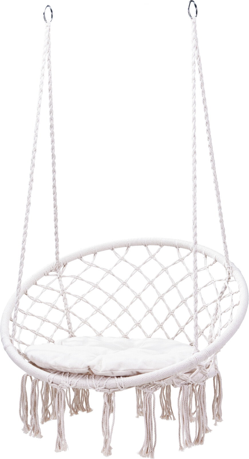 Hamakas-kėdė, Ø 80 cm, baltos sp.-0