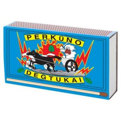 Židinio PERKŪNO degtukai, 9,5 cm, 48 vnt.-0