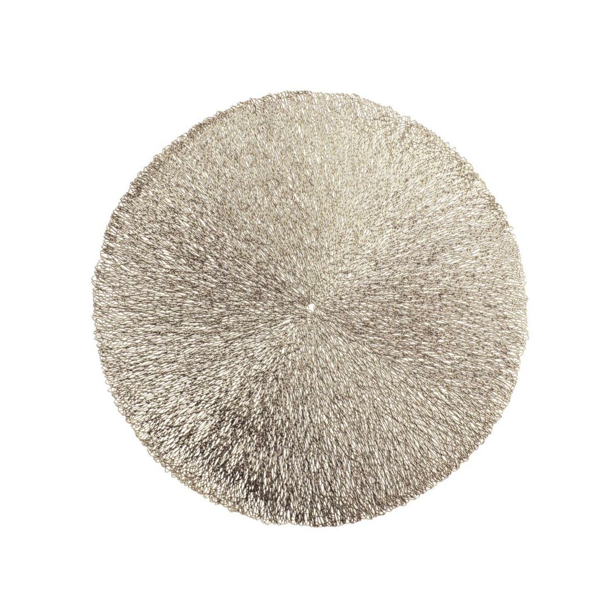 Apvalus stalo serviravimo padėkliukas SPLENDID BOLIDE, auksinės sp., ø 38 cm, 100 % PVC-0