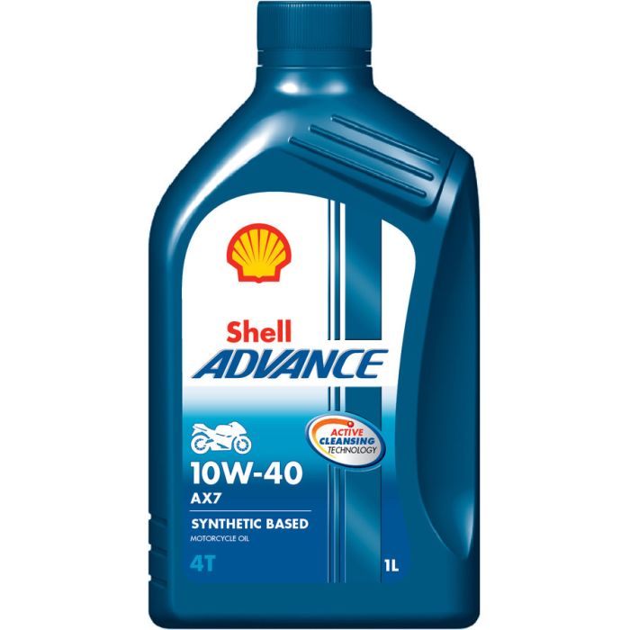 Motociklų variklių alyva SHELL Advance 4T AX7 10W-40, 1L-0