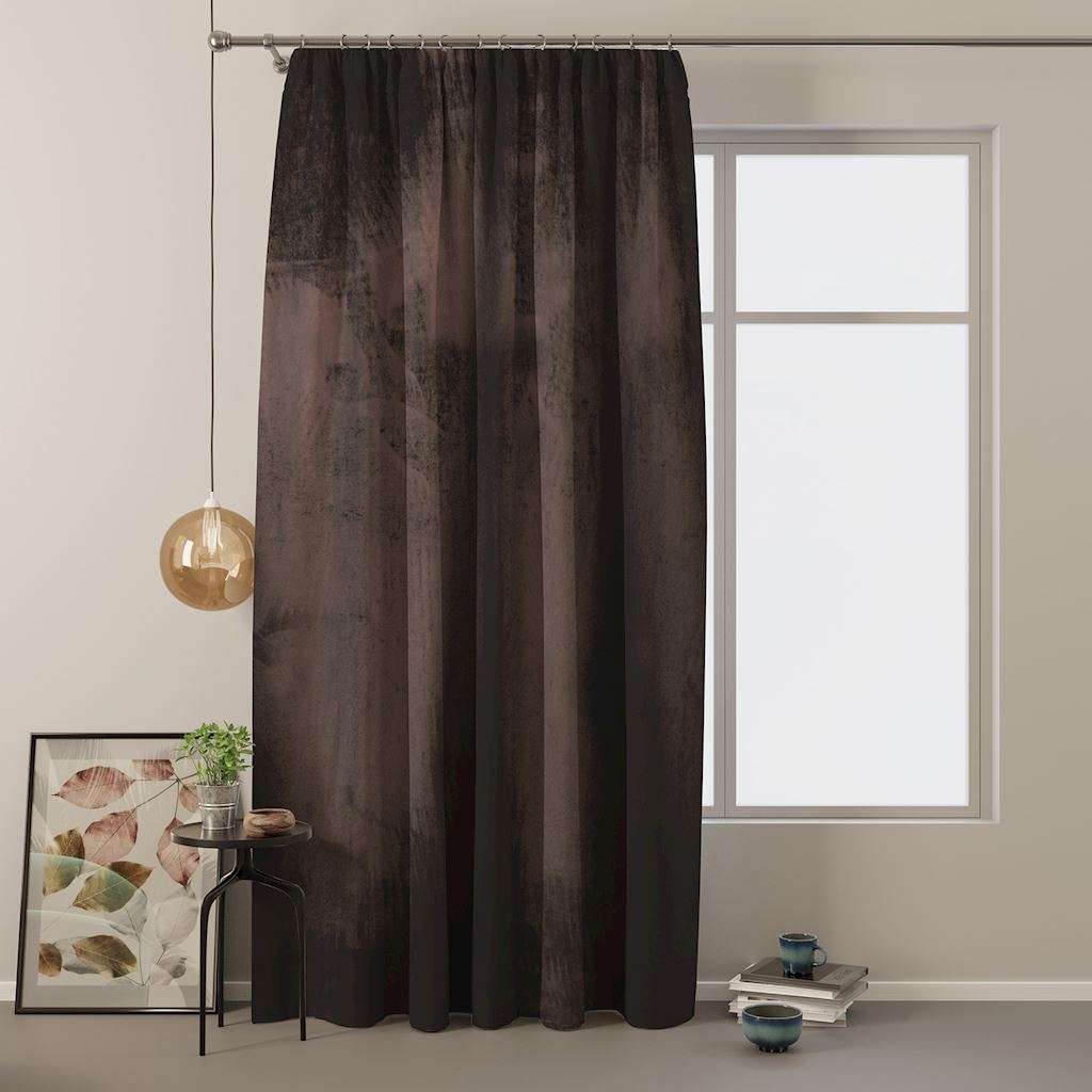 Naktinė užuolaida AmeliaHome VELVET, 140 x 245 cm, ruda - 2