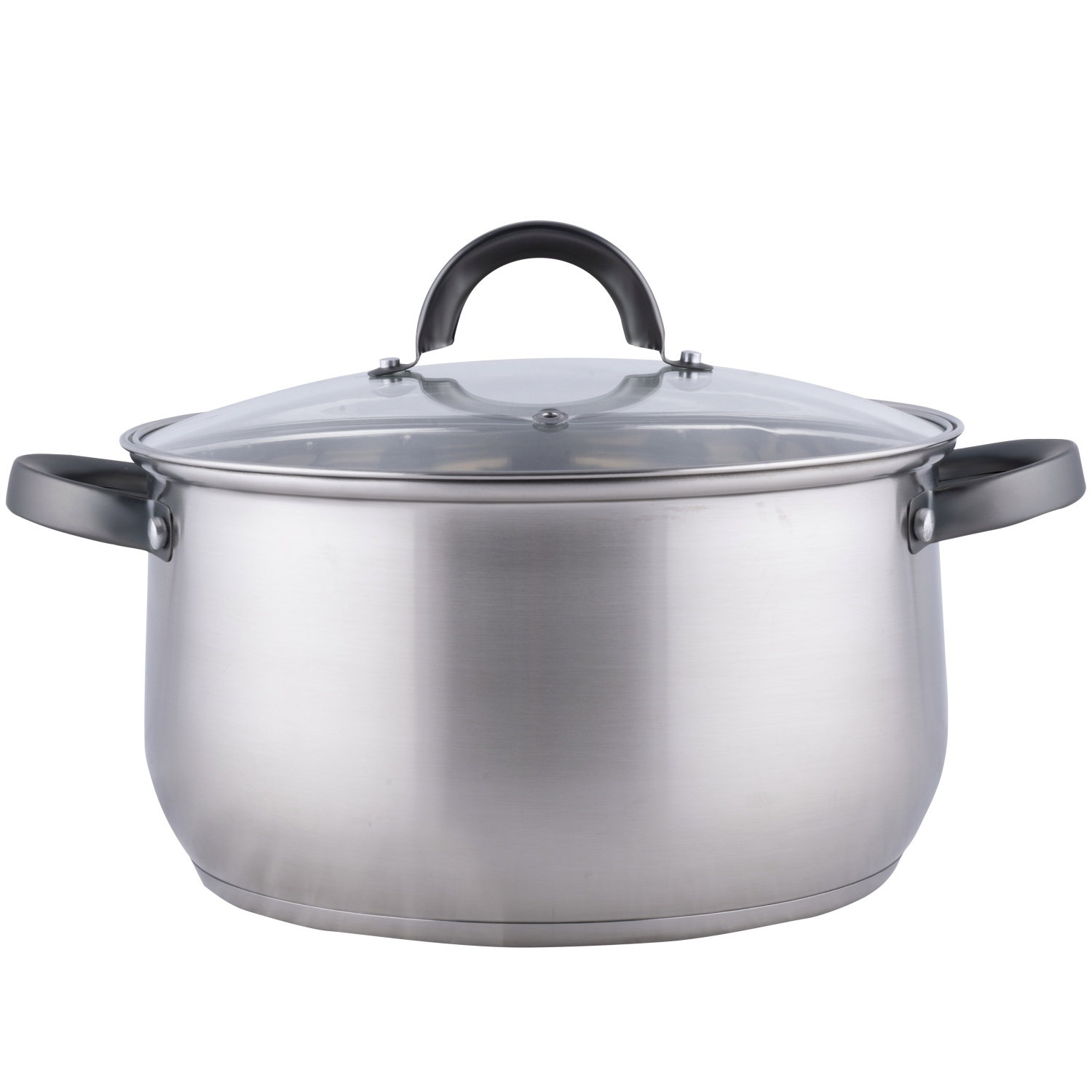 Nerūdijančio plieno puodas su dangčiu ILAJA BELLY SHAPE, 24 cm-0